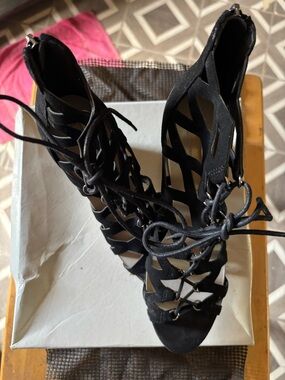 Marc Fisher Suede like material, strappy sandal